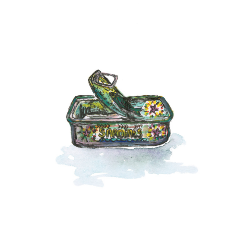 Sardine Tin in Green
